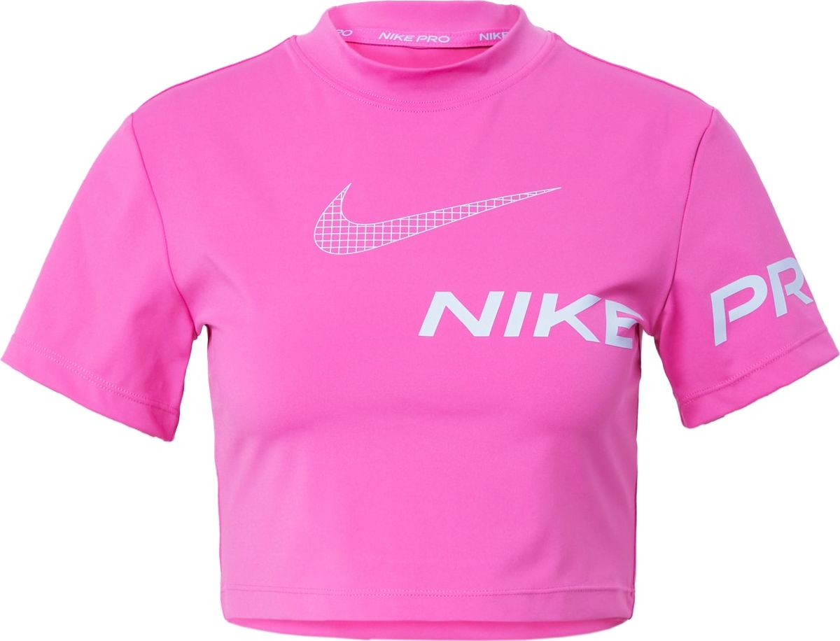 NIKE Funkční tričko pink / bílá