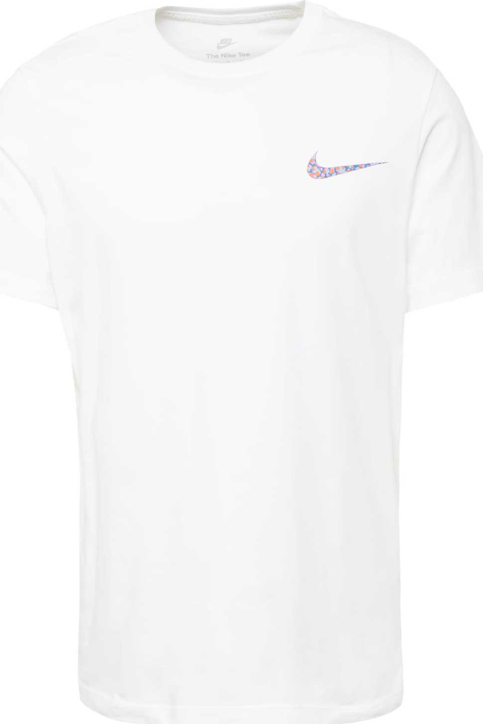 Nike Sportswear Tričko modrá / tyrkysová / oranžová / bílá