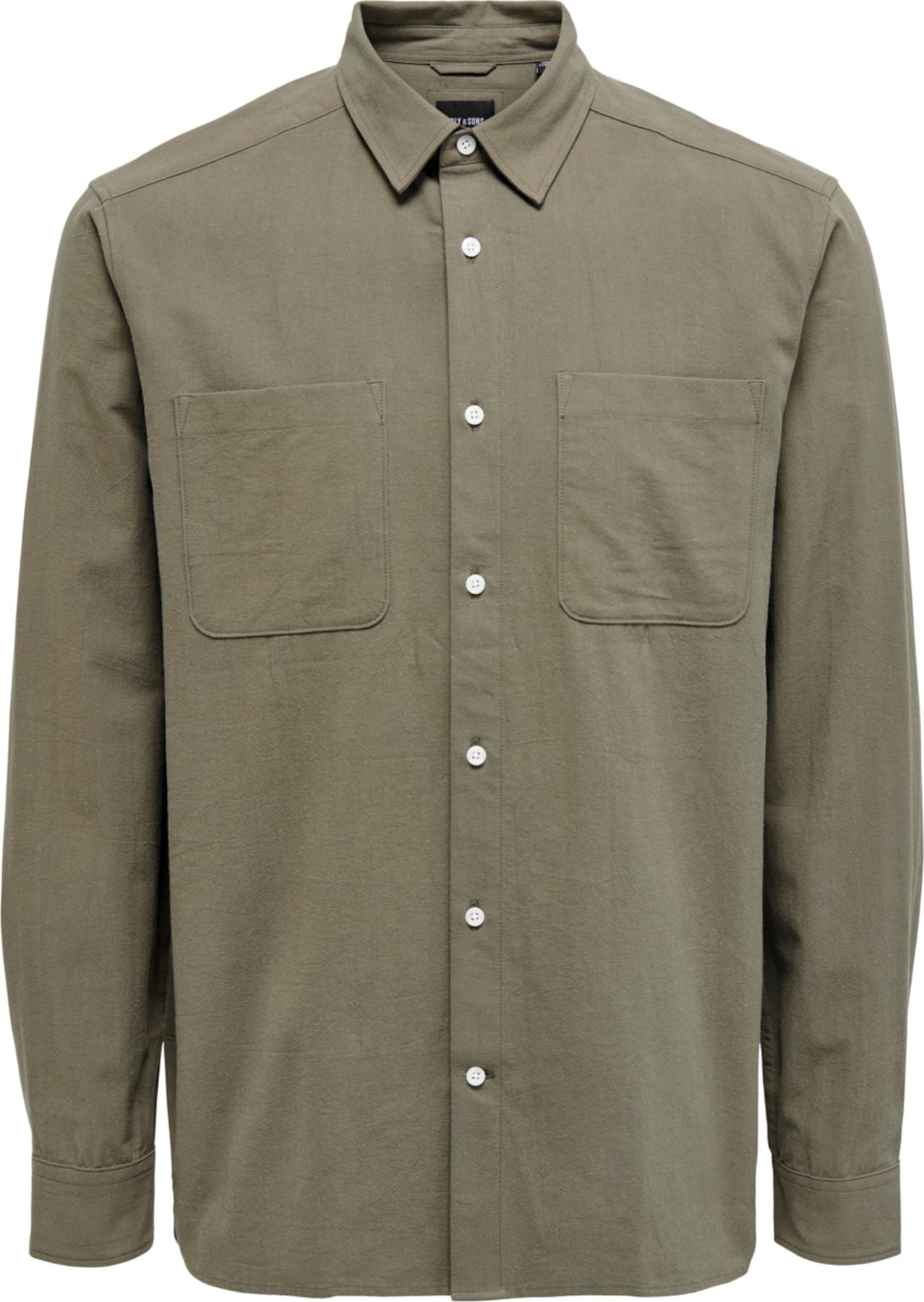 Only & Sons Košile 'TOSS LIFE' khaki