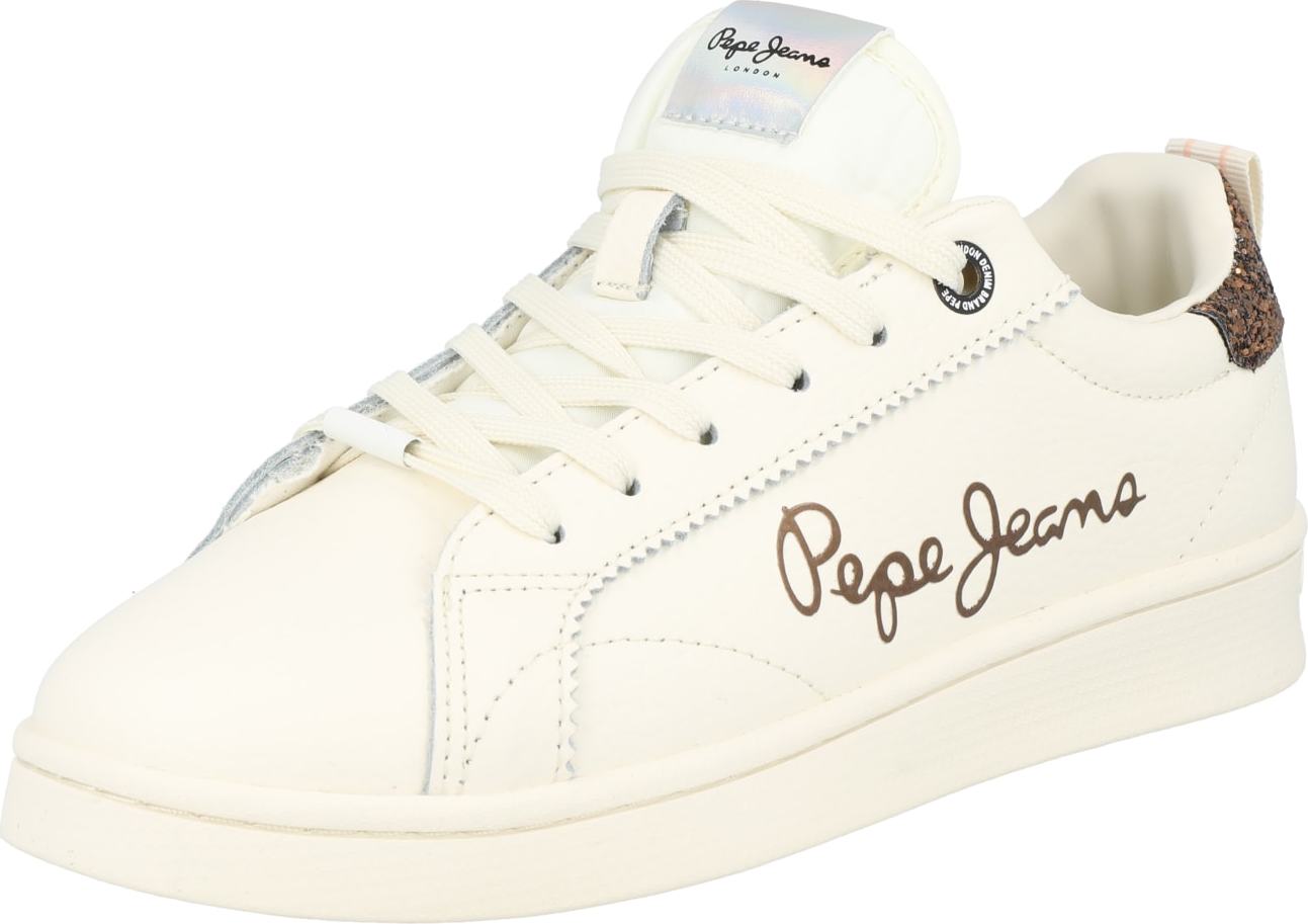 Pepe Jeans Tenisky 'MILTON ESSENTIAL' vínově červená / offwhite