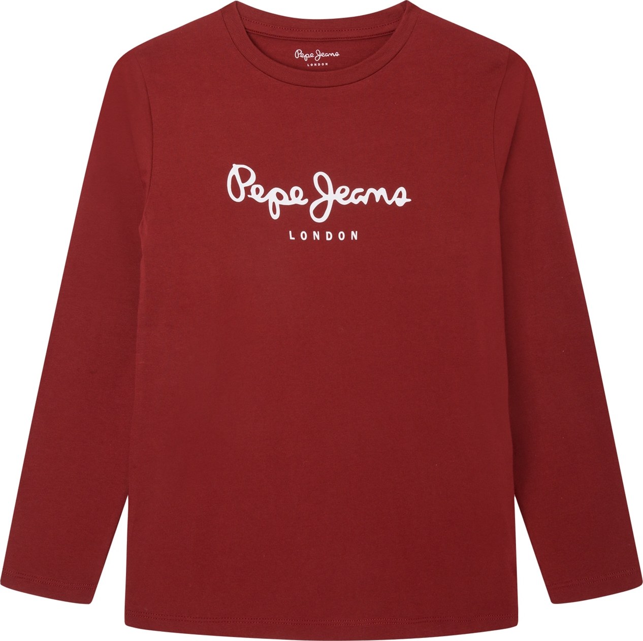 Pepe Jeans Tričko 'Herman' karmínově červené / bílá