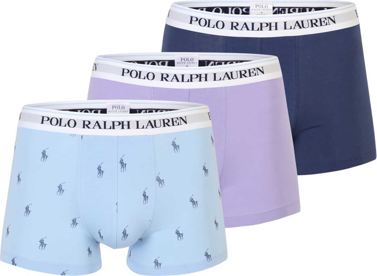 Polo Ralph Lauren Boxerky námořnická modř / aqua modrá / pastelová fialová / bílá