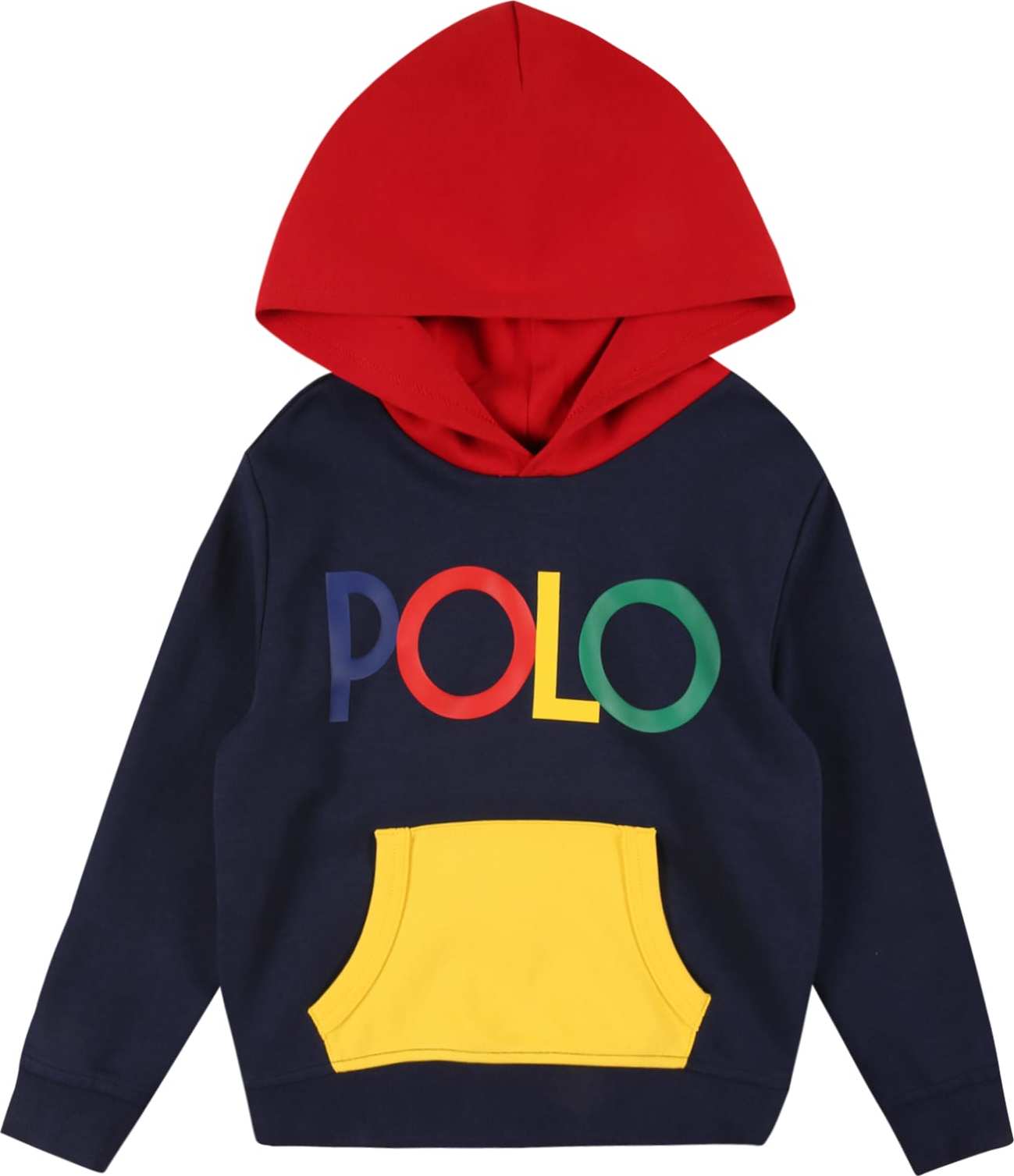 Polo Ralph Lauren Mikina námořnická modř / žlutá / zelená / tmavě červená