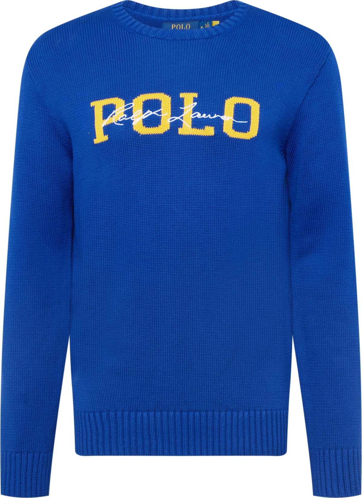 Polo Ralph Lauren Svetr královská modrá / žlutá / bílá