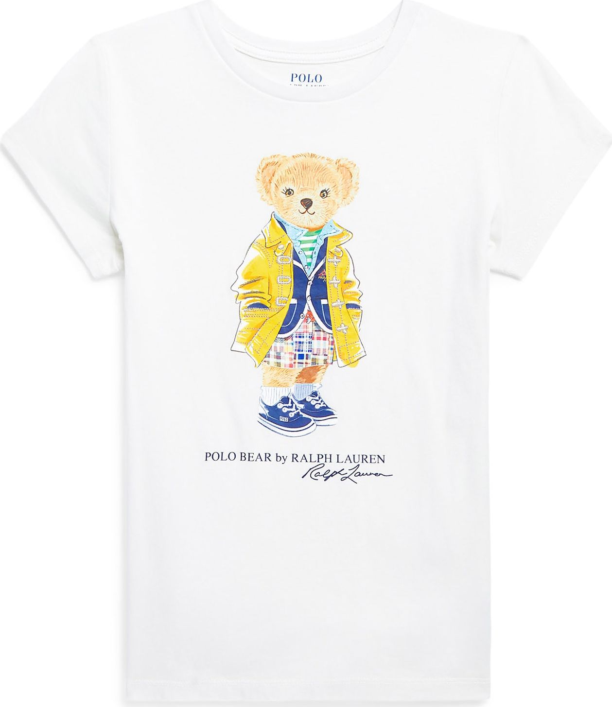 Polo Ralph Lauren Tričko 'BEAR' námořnická modř / žlutá / černá / bílá