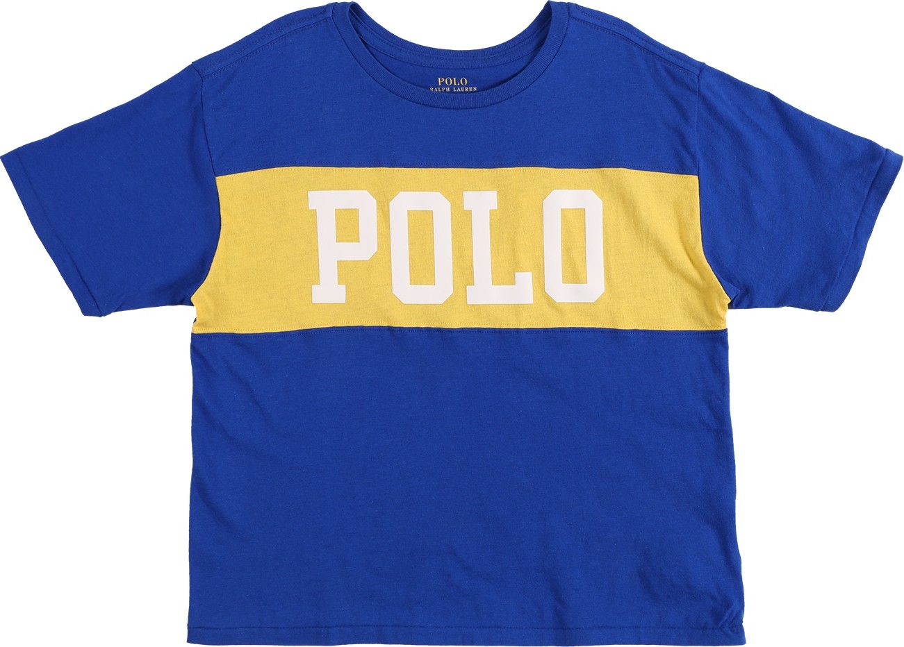 Polo Ralph Lauren Tričko královská modrá / žlutá / bílá