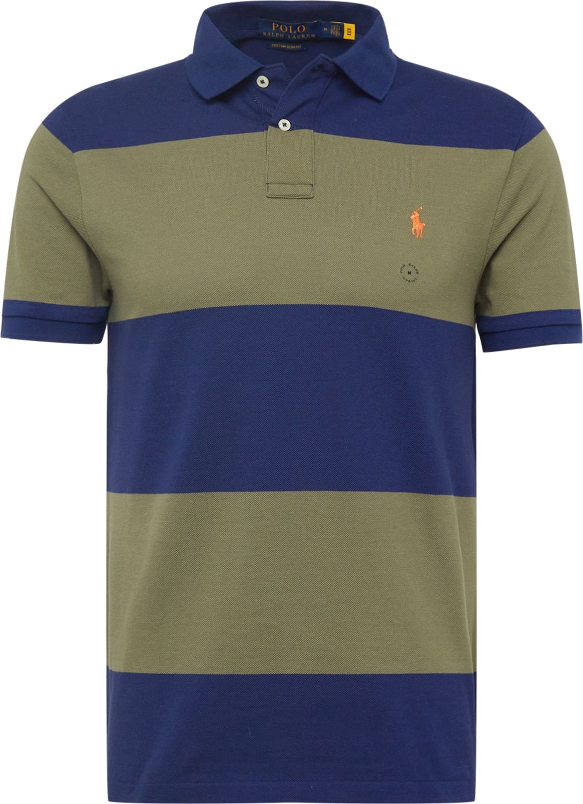 Polo Ralph Lauren Tričko modrá / khaki / oranžová