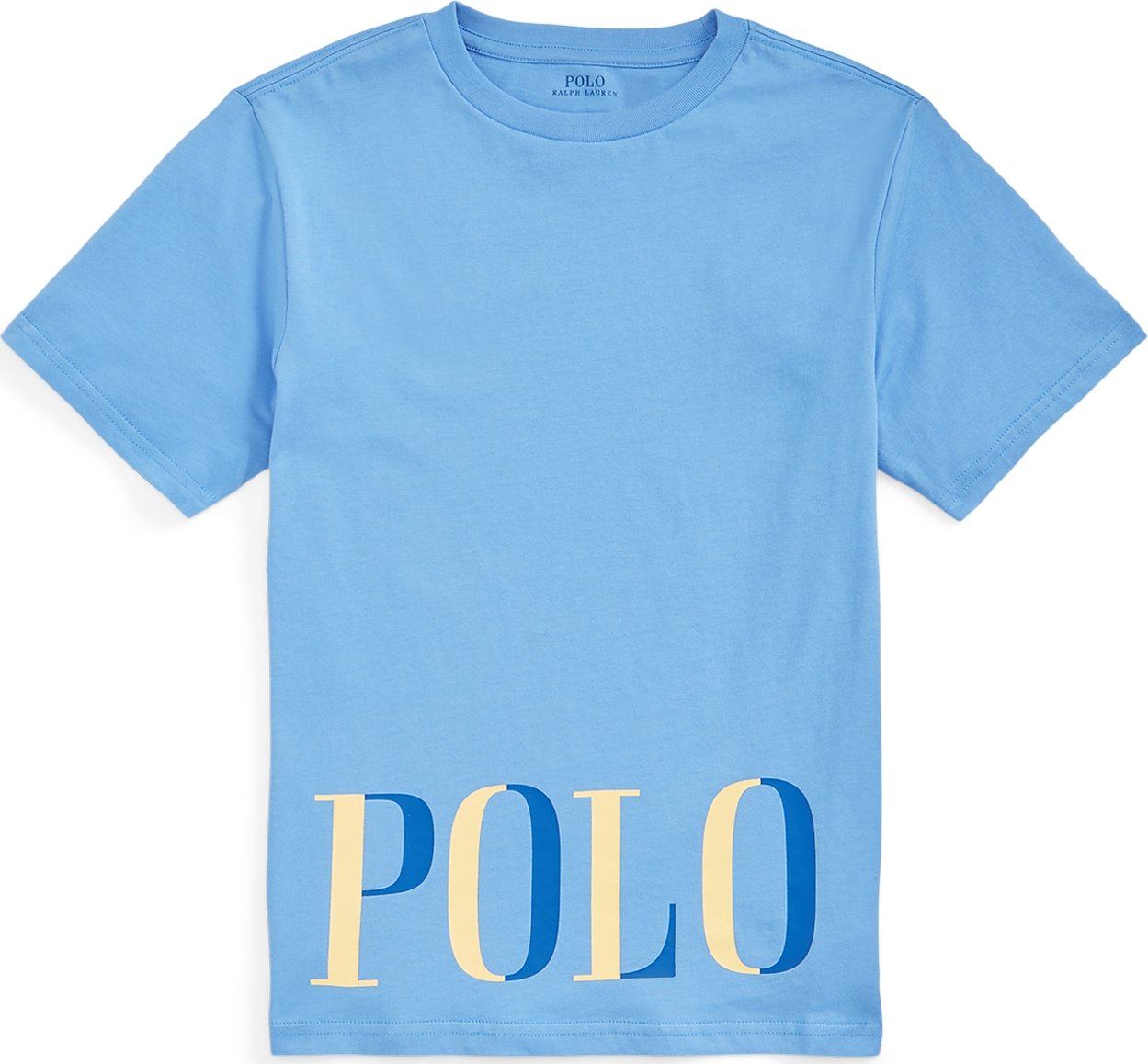 Polo Ralph Lauren Tričko modrá / světlemodrá / pastelově žlutá