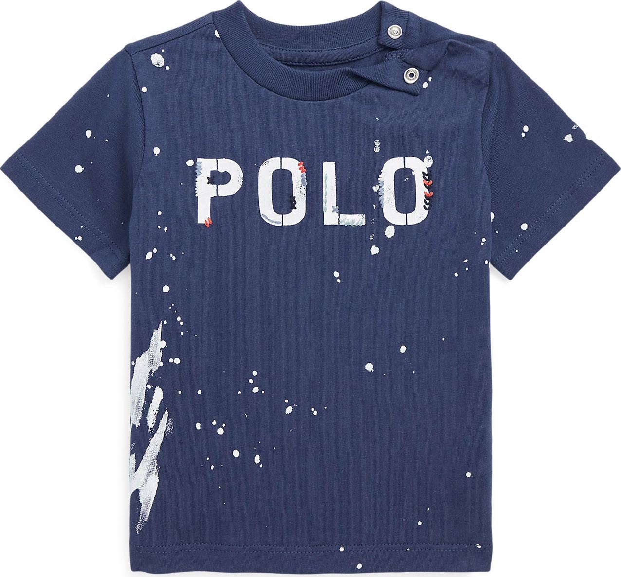 Polo Ralph Lauren Tričko námořnická modř / oranžová / bílá