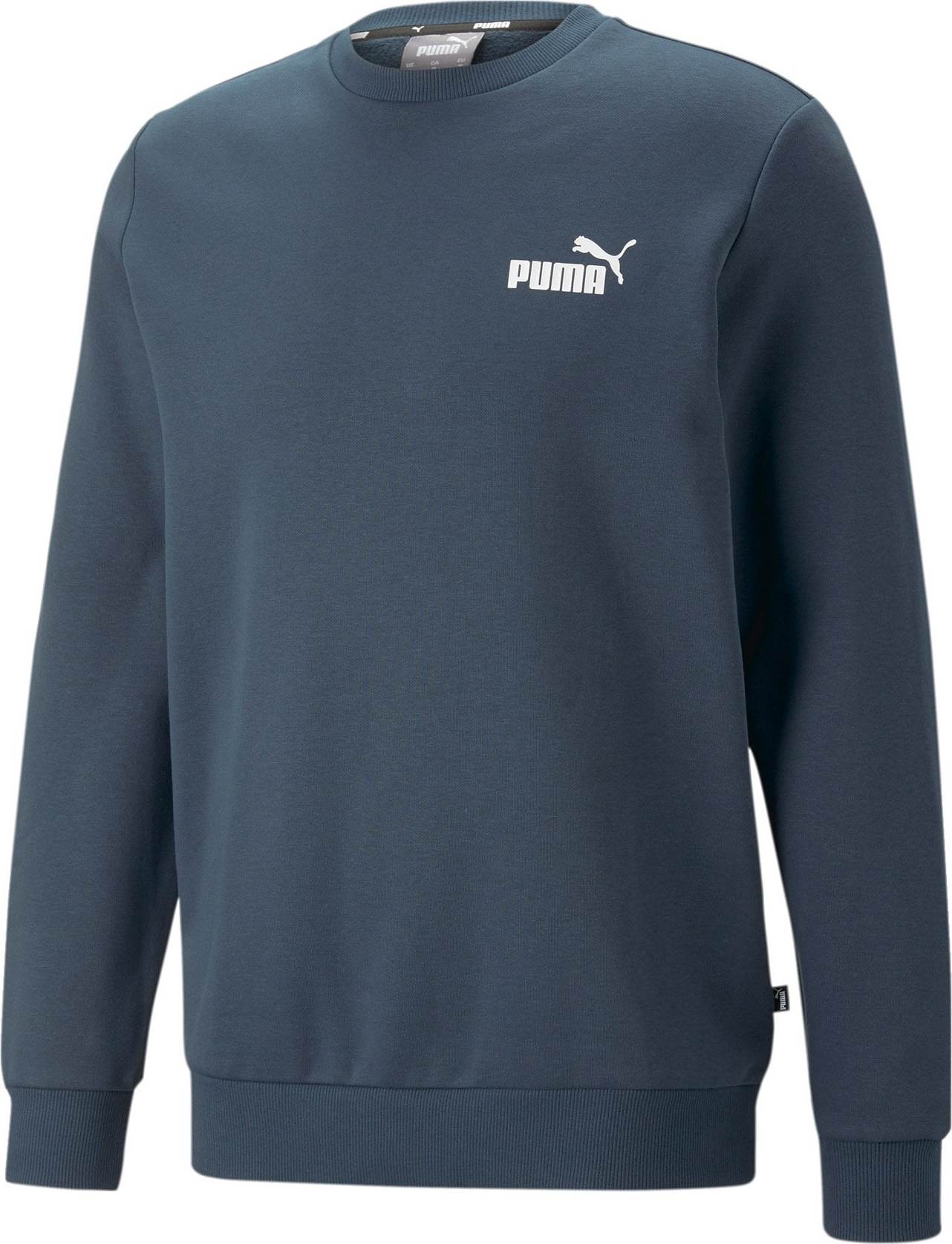 PUMA Sportovní mikina marine modrá / bílá