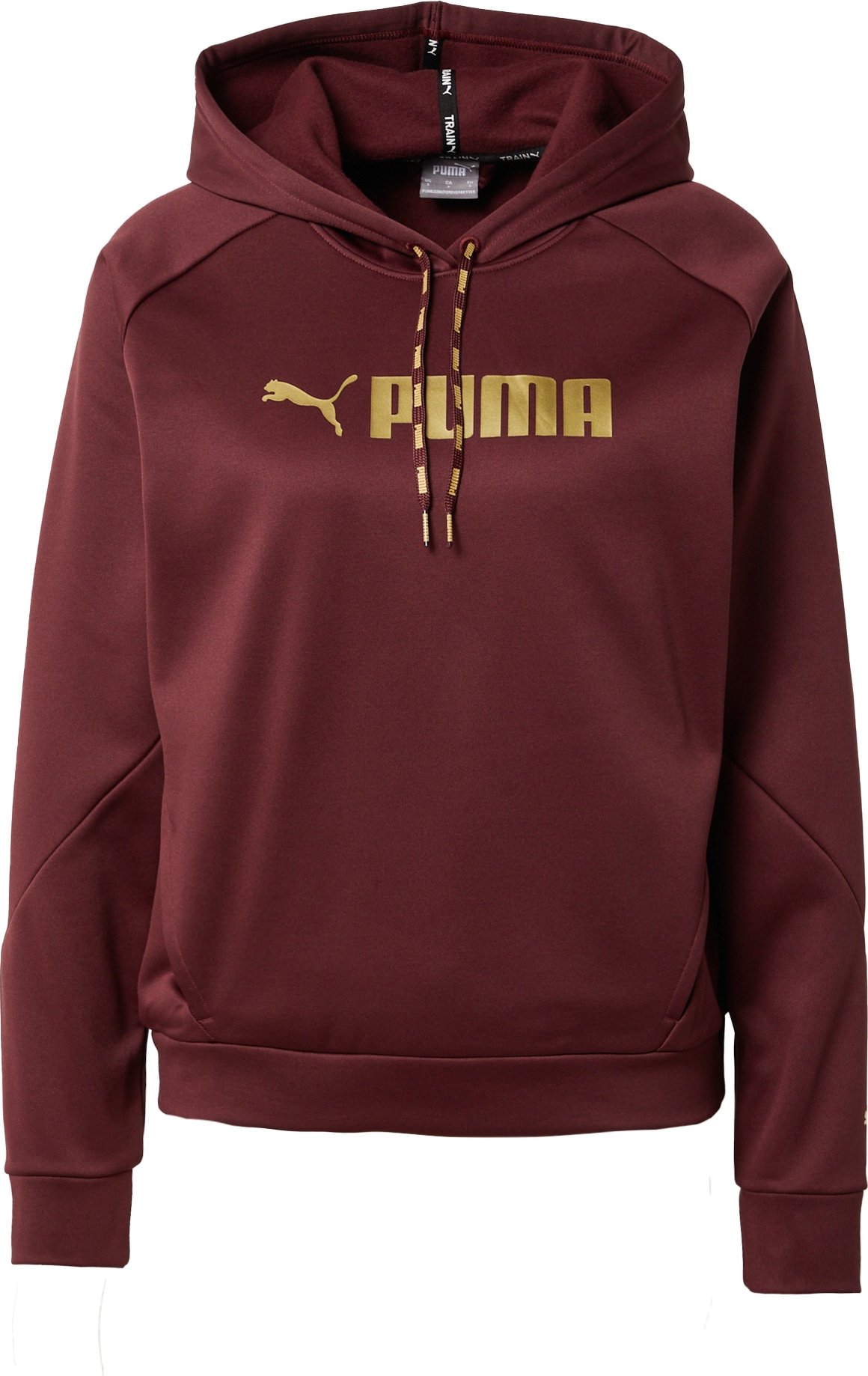 PUMA Sportovní mikina zlatá / červenofialová / černá / bílá