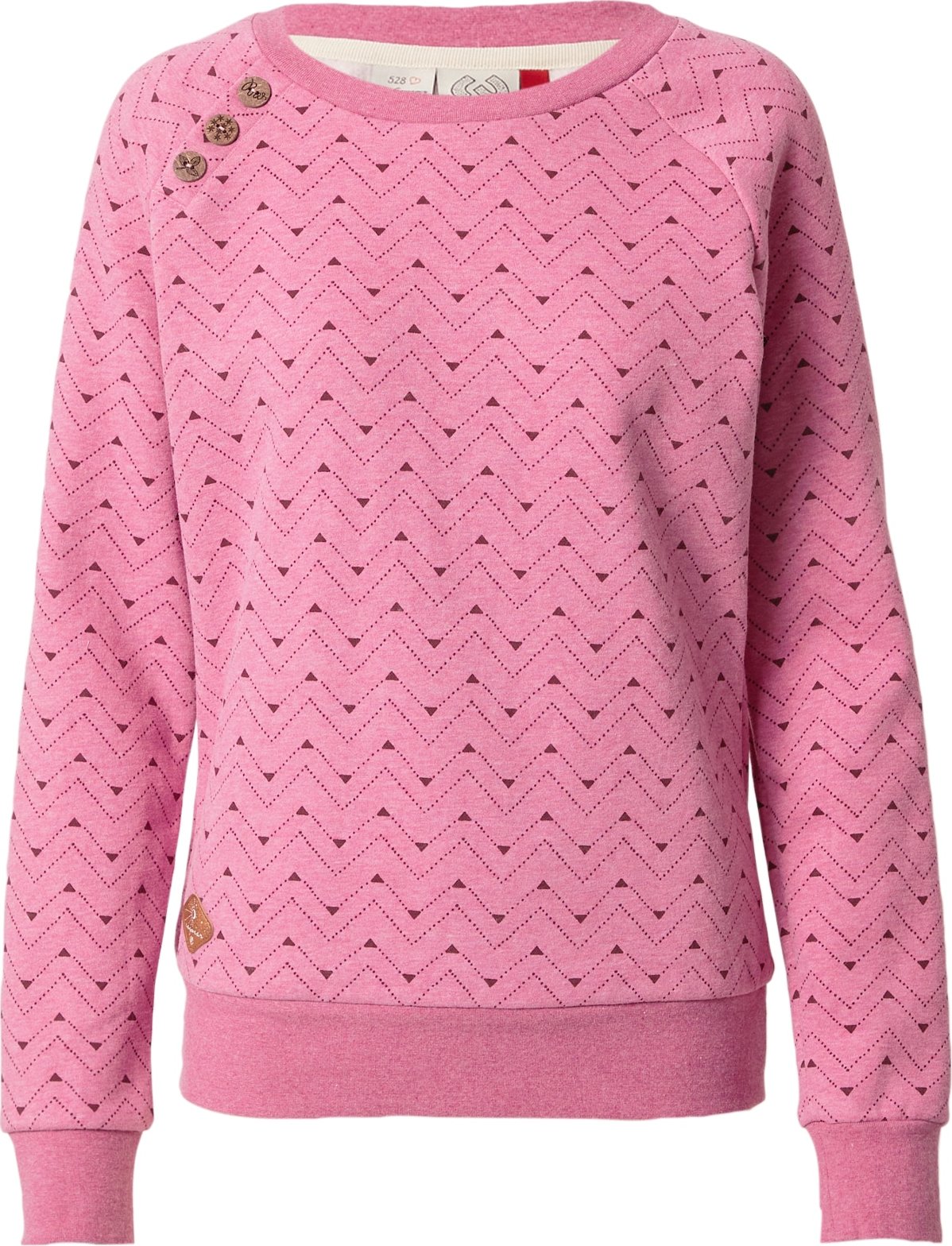 Ragwear Mikina 'DARRIA' pink / červená