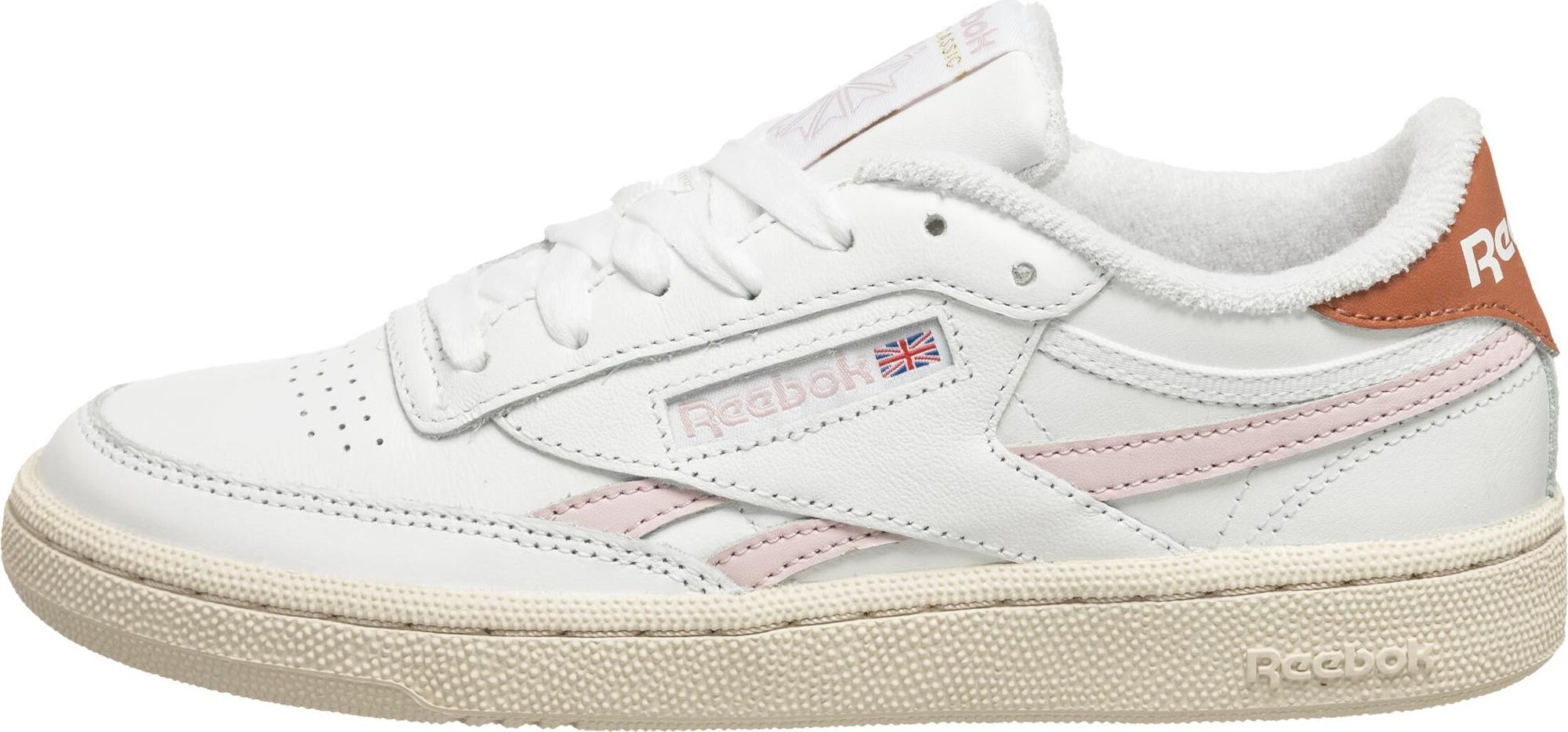 Reebok Classics Tenisky 'Club C Revenge' pastelově růžová / rezavě červená / bílá