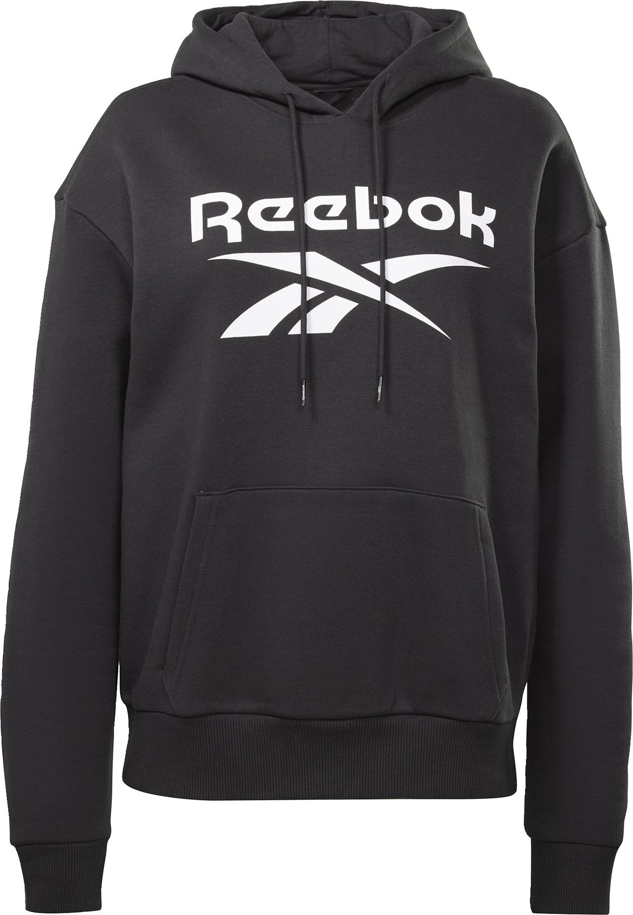 Reebok Sport Sportovní mikina černá / bílá