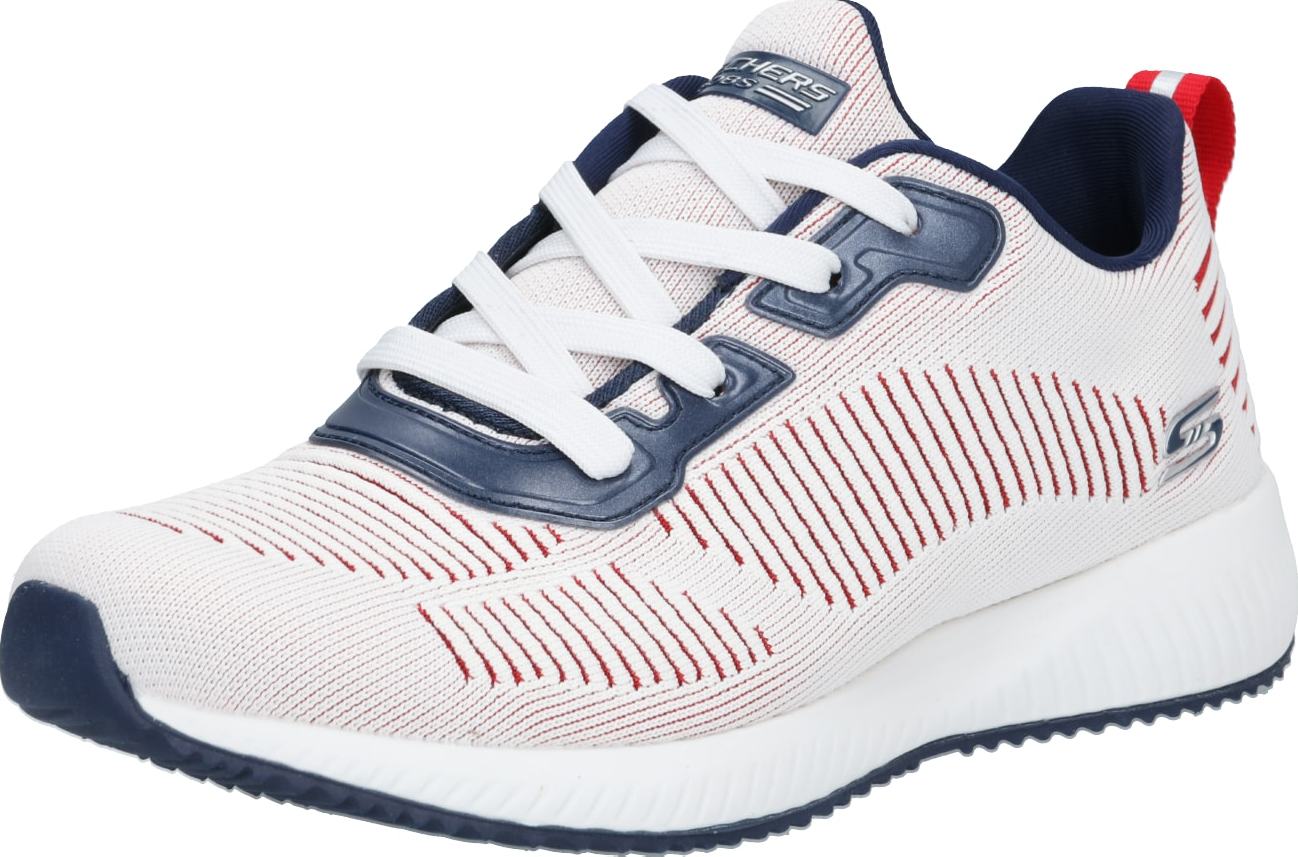 SKECHERS Tenisky noční modrá / světle červená / bílá