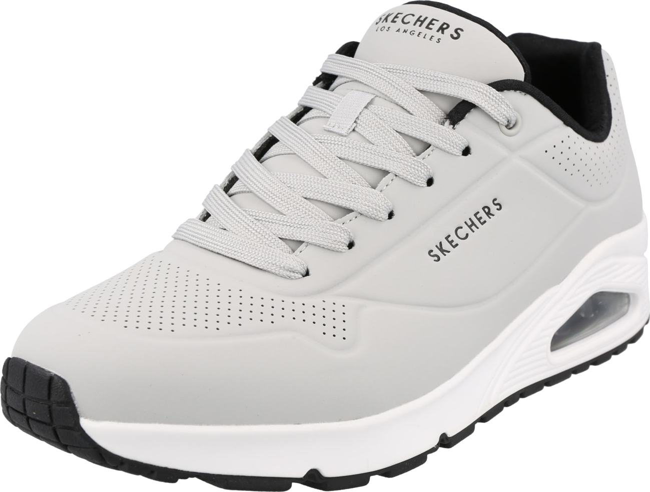 SKECHERS Tenisky světle šedá / černá