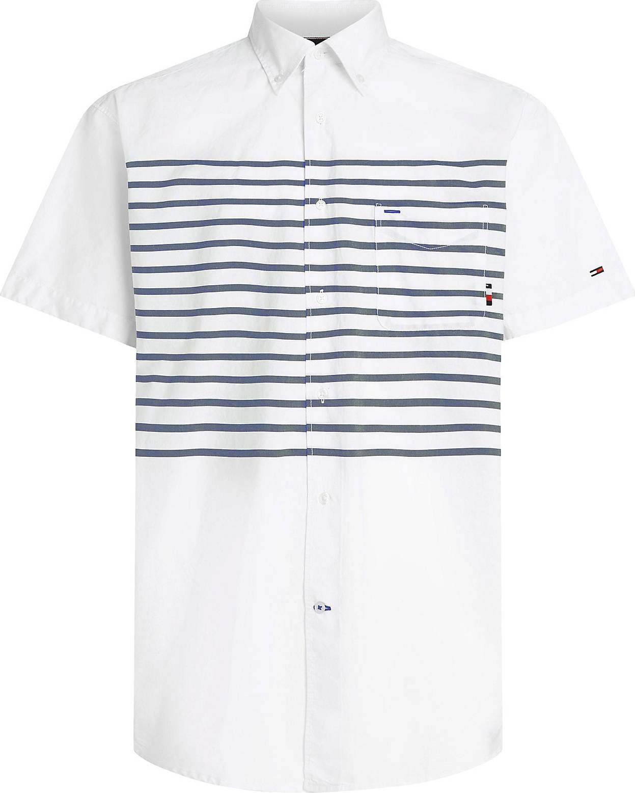 TOMMY HILFIGER Košile 'Breton' modrá / bílá