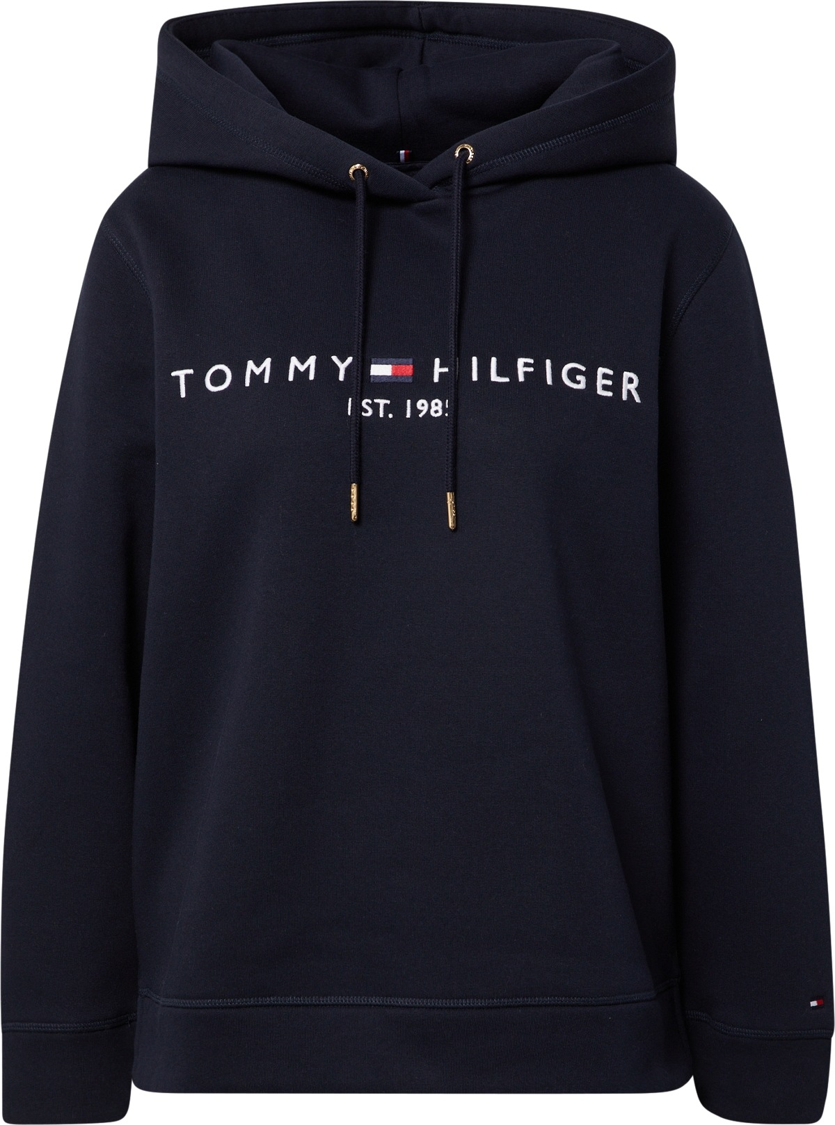 TOMMY HILFIGER Mikina marine modrá / noční modrá / červená / bílá