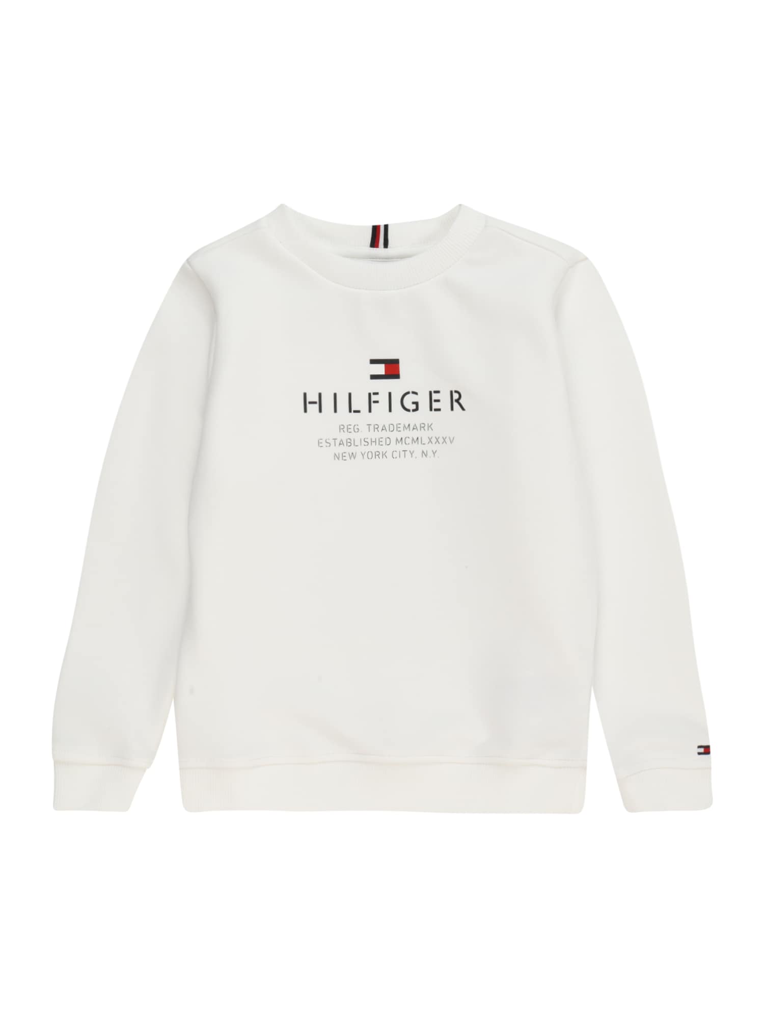 TOMMY HILFIGER Mikina červená / černá / bílá