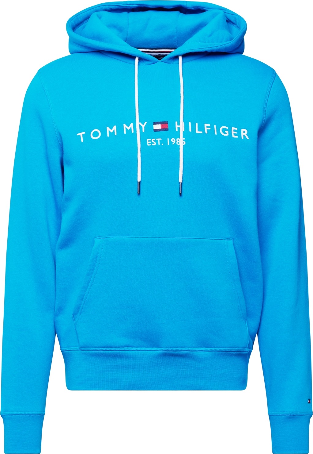 TOMMY HILFIGER Mikina námořnická modř / azurová / červená / bílá