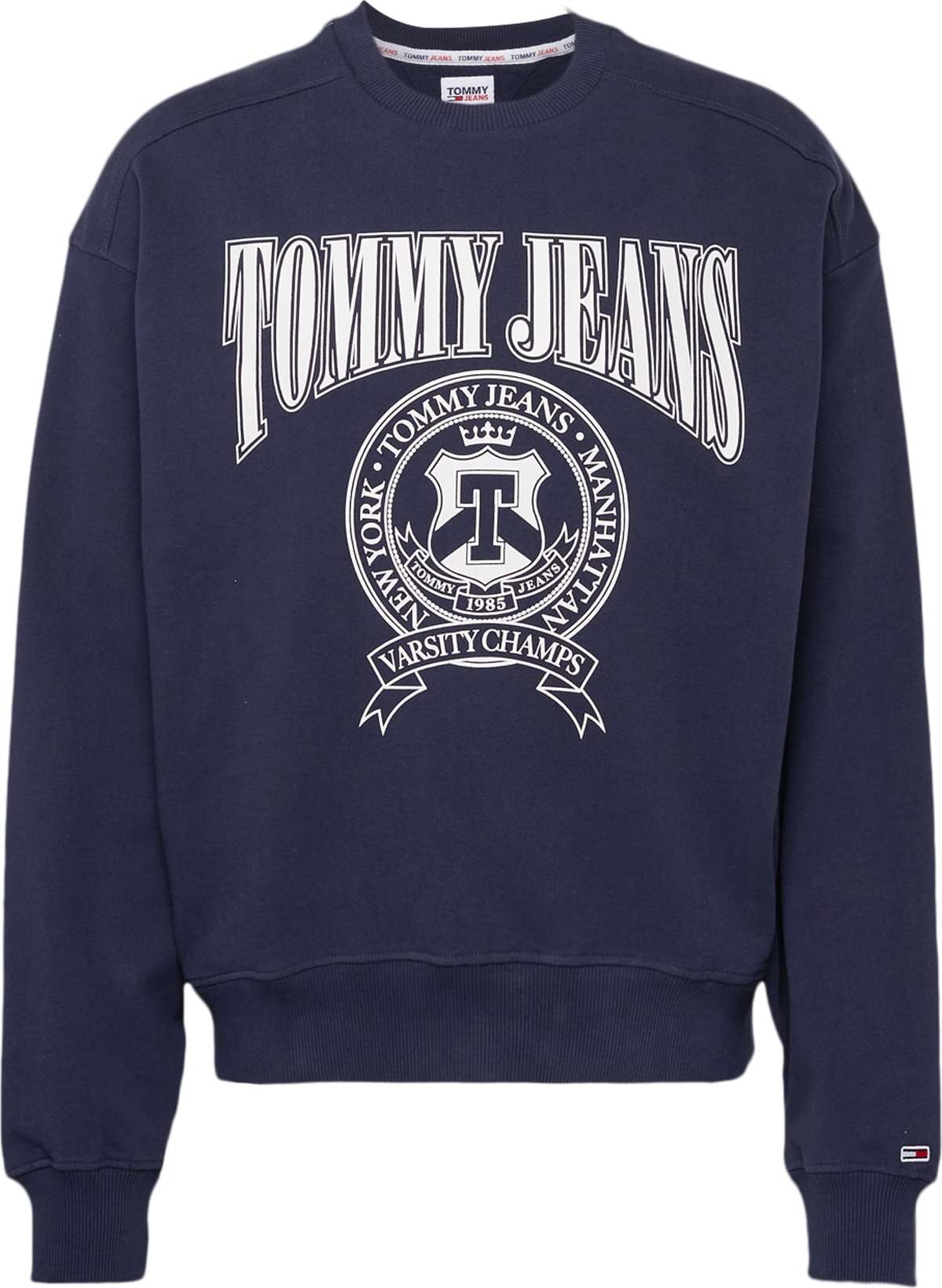 TOMMY HILFIGER Mikina noční modrá / bílá