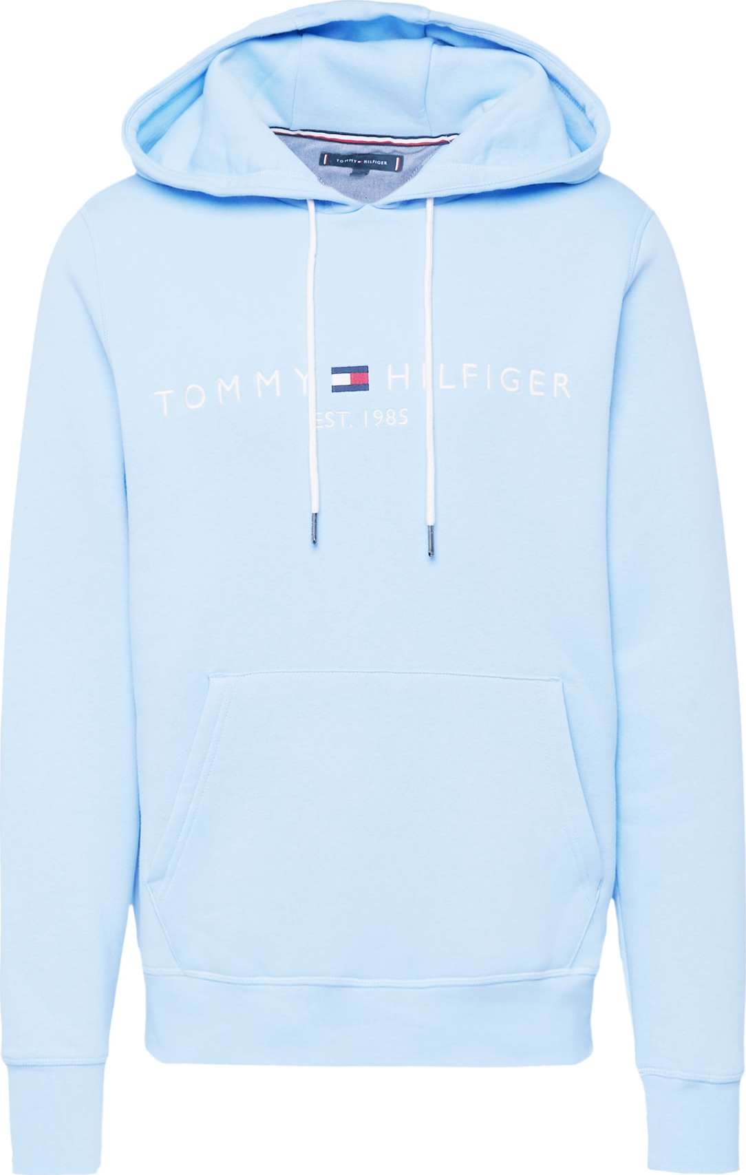 TOMMY HILFIGER Mikina námořnická modř / světlemodrá / červená / bílá