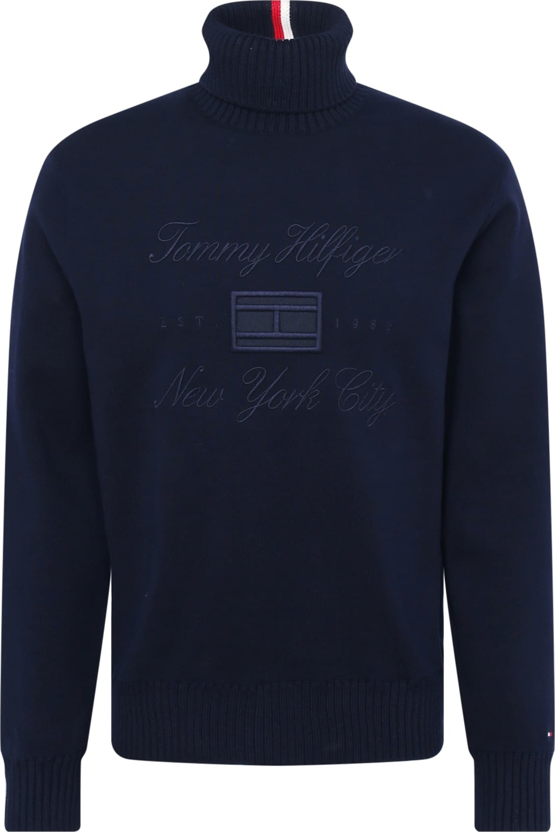 TOMMY HILFIGER Svetr námořnická modř / červená / bílá