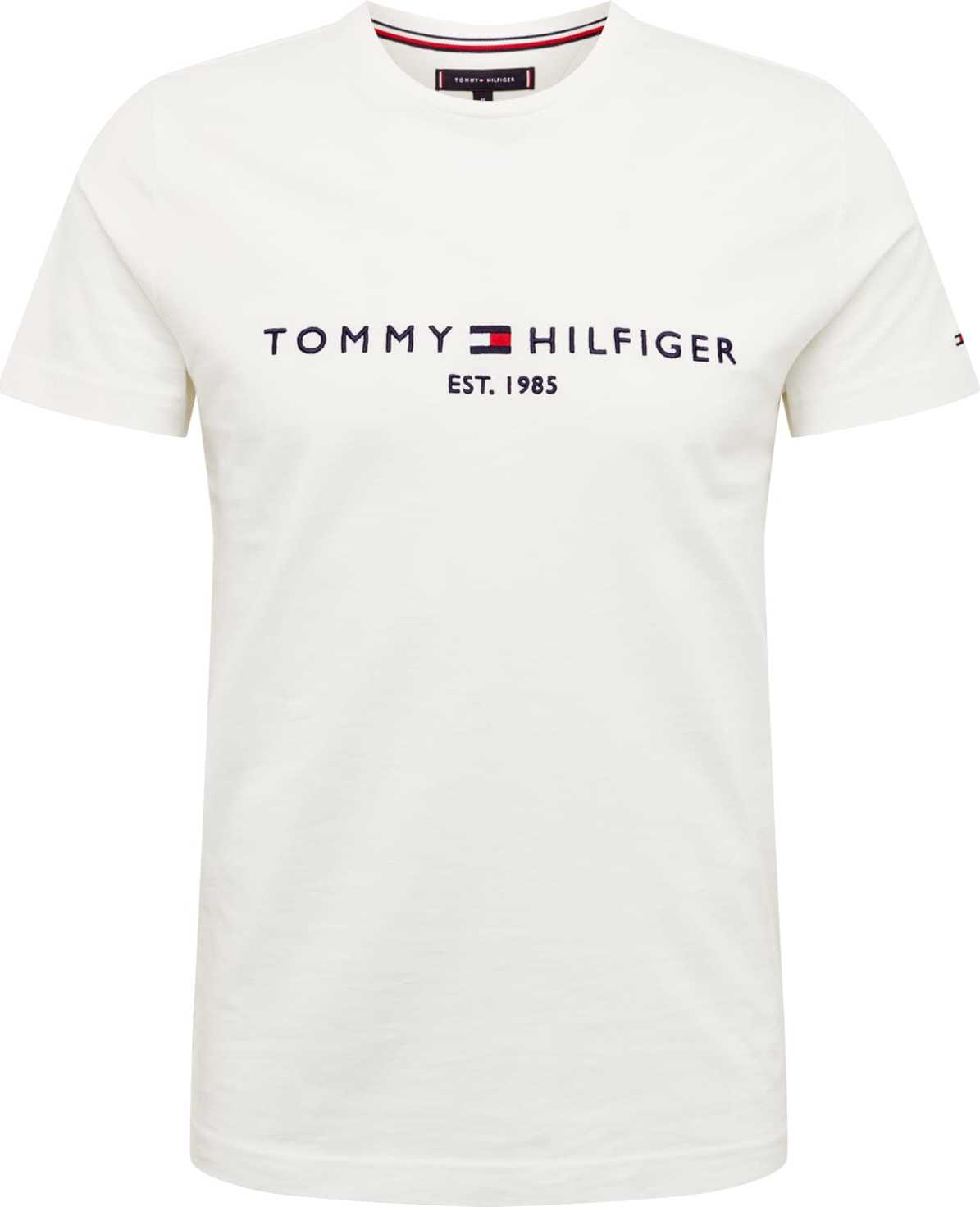 TOMMY HILFIGER Tričko tmavě modrá / červená / bílá