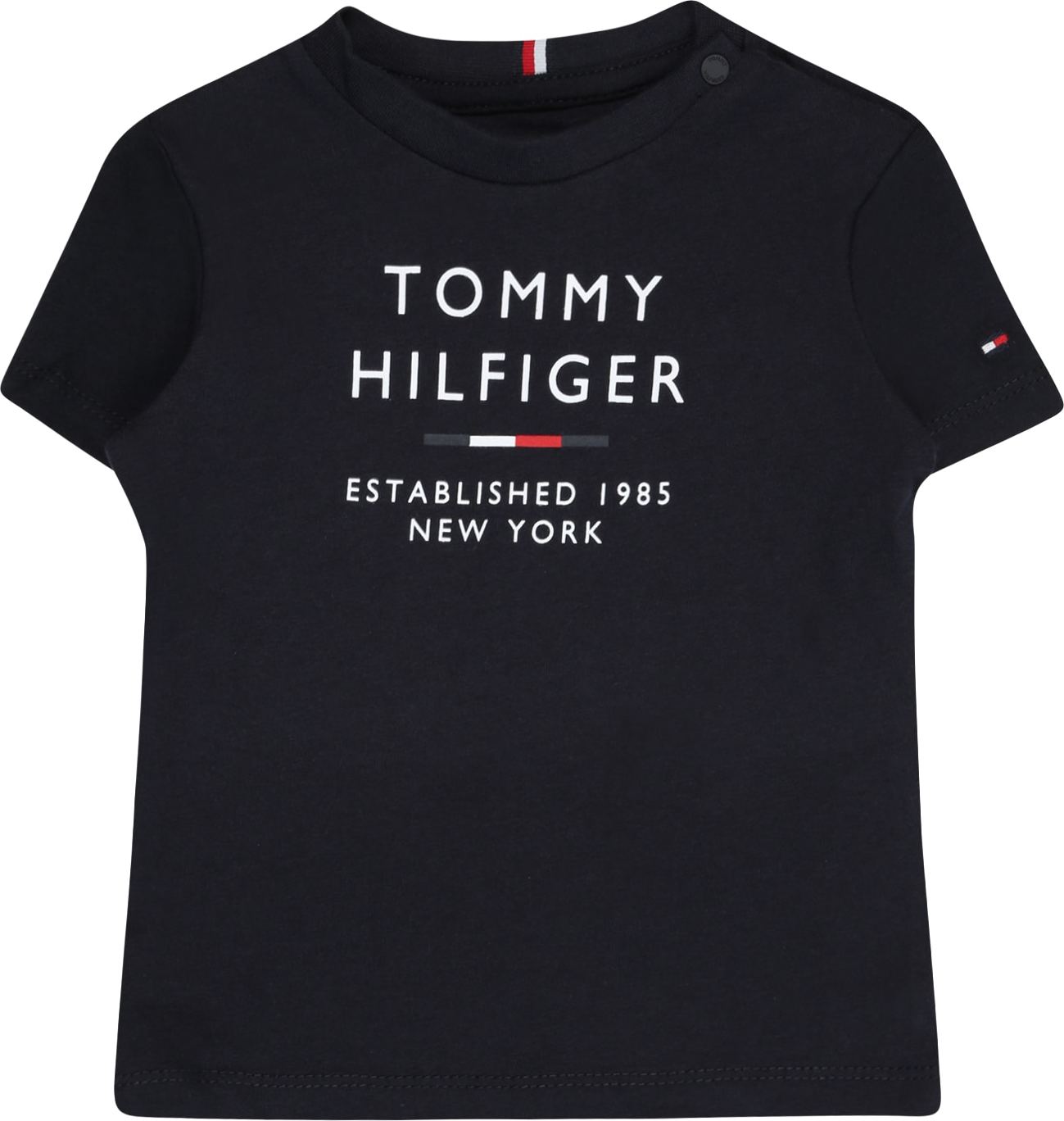 TOMMY HILFIGER Tričko marine modrá / červená / bílá