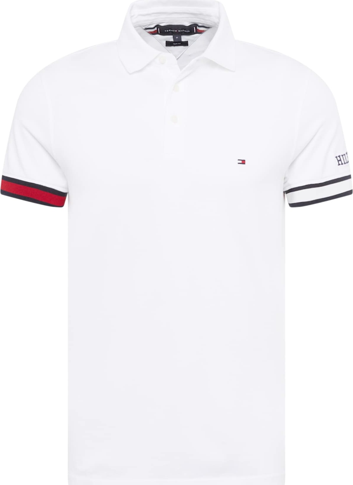 TOMMY HILFIGER Tričko marine modrá / krvavě červená / bílá