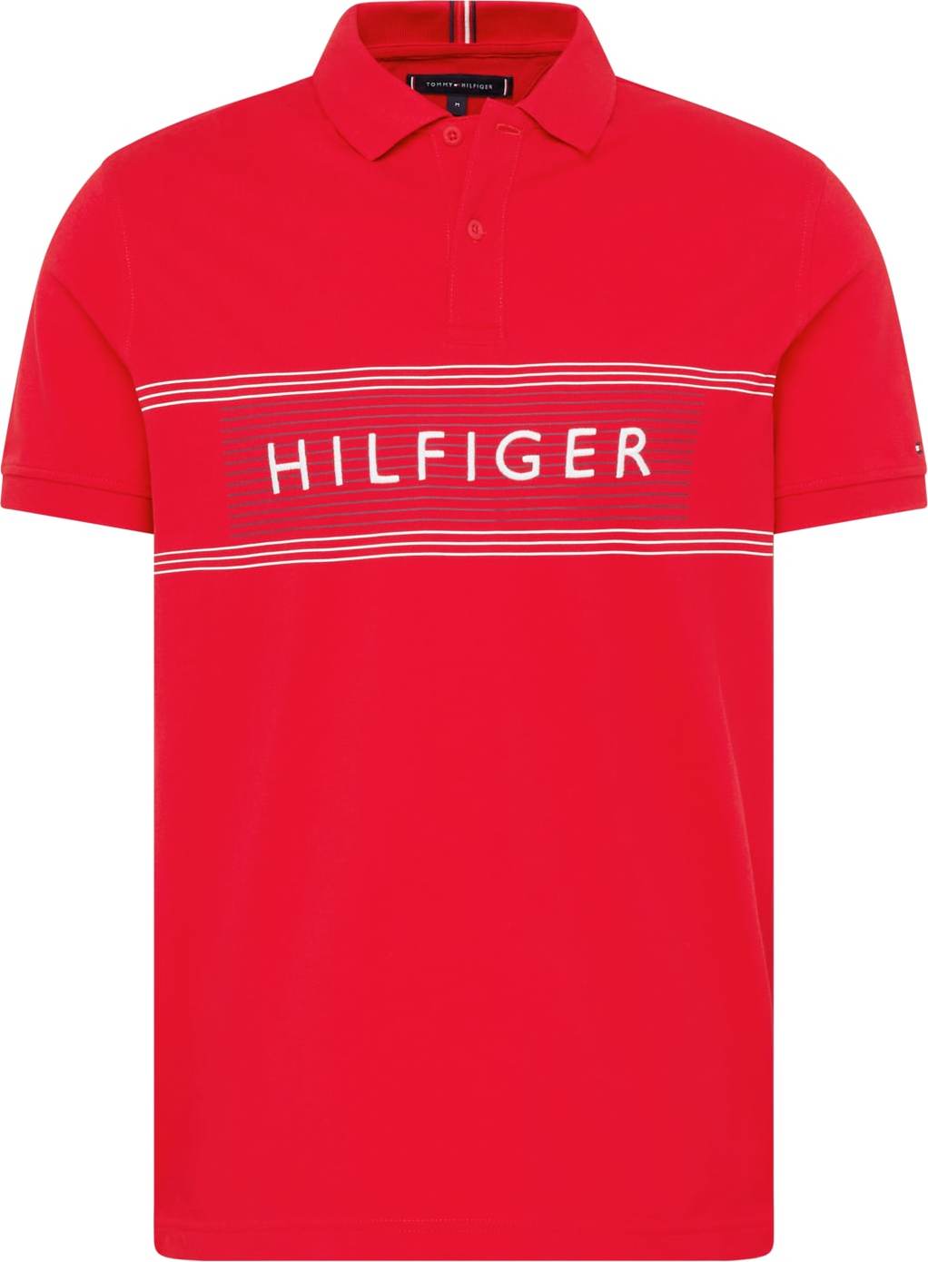 TOMMY HILFIGER Tričko námořnická modř / červená / bílá