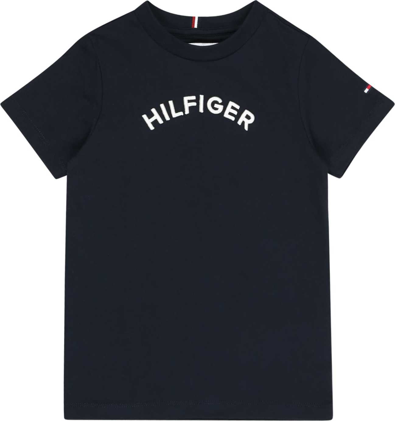 TOMMY HILFIGER Tričko námořnická modř / červená / bílá