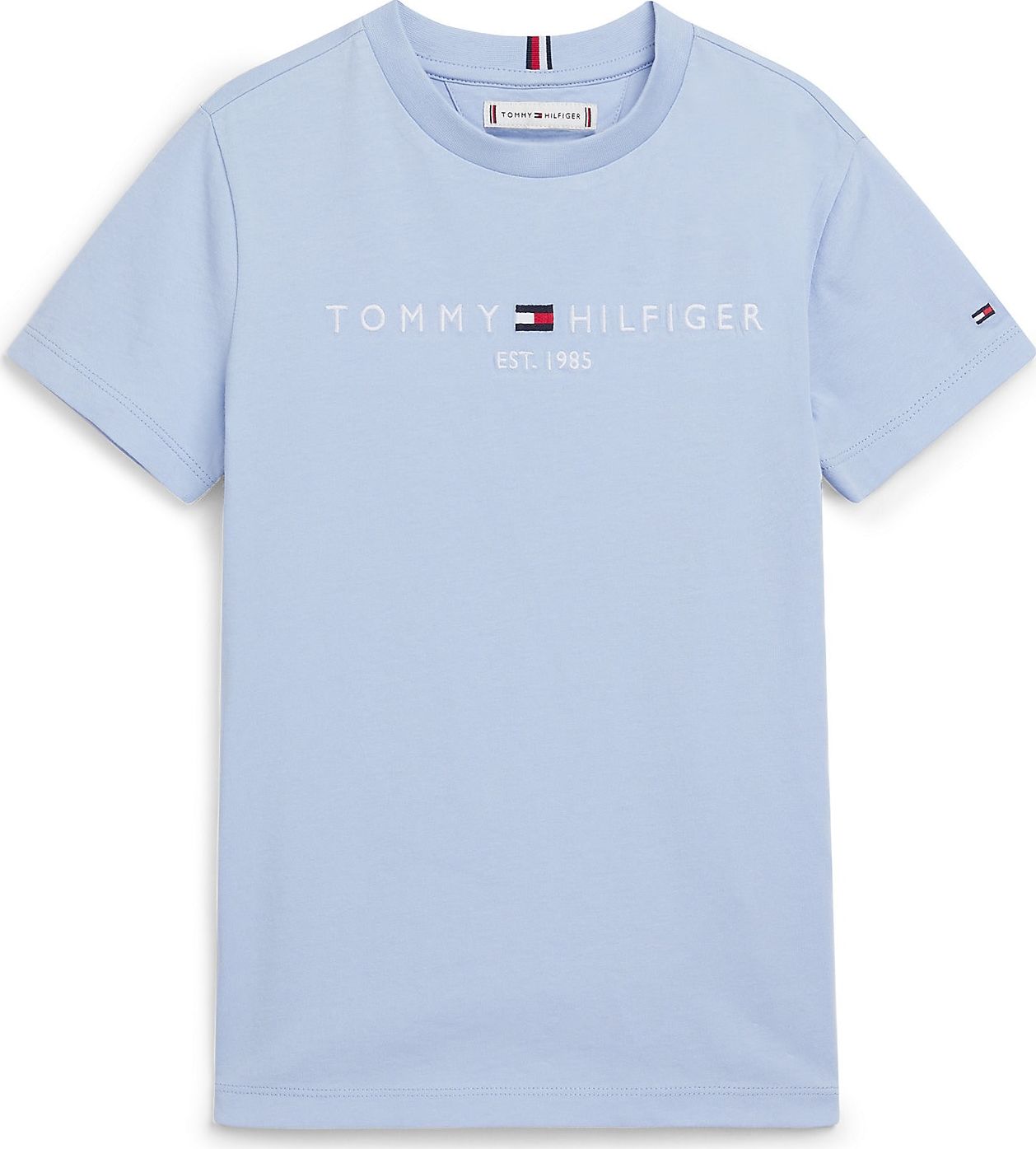 TOMMY HILFIGER Tričko noční modrá / světlemodrá / červená / bílá