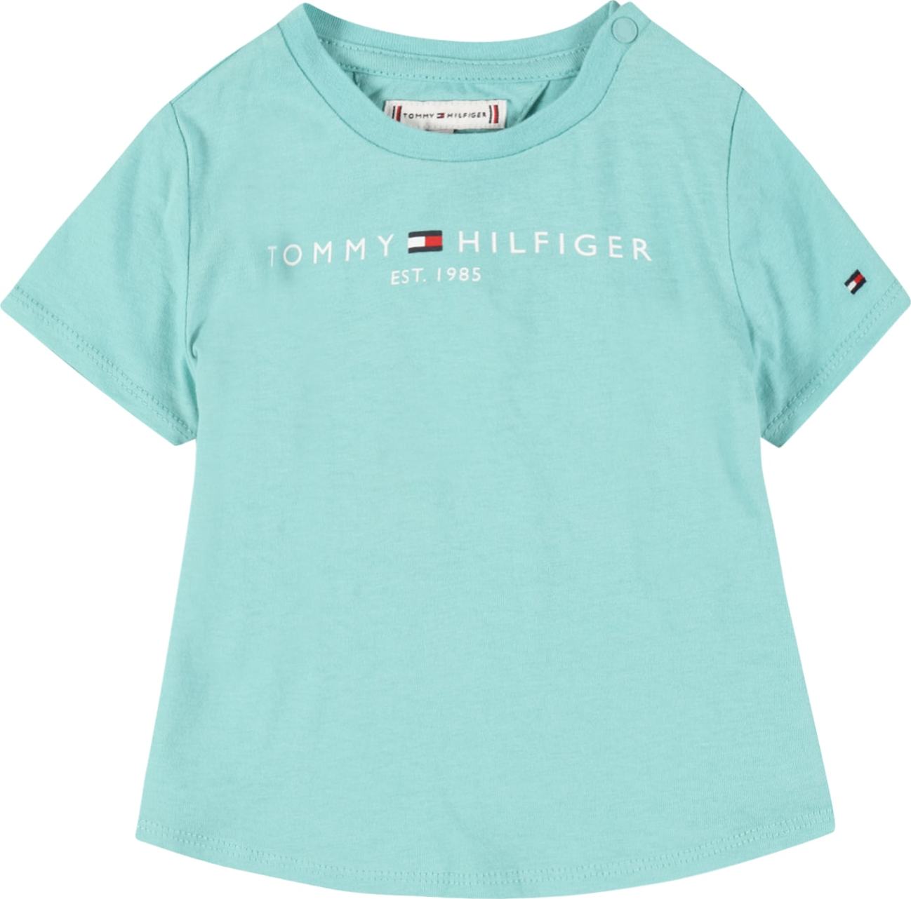 TOMMY HILFIGER Tričko světlemodrá / bílá