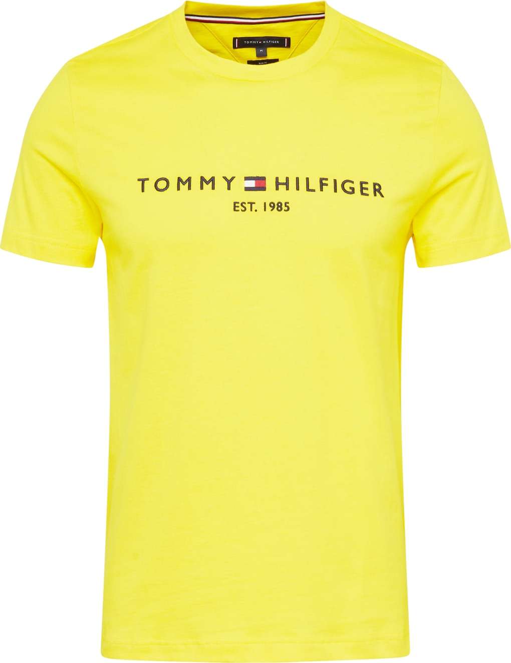 TOMMY HILFIGER Tričko tmavě modrá / žlutá / červená / bílý melír