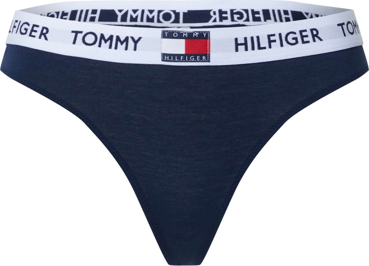 Tommy Hilfiger Underwear Tanga námořnická modř / bílá