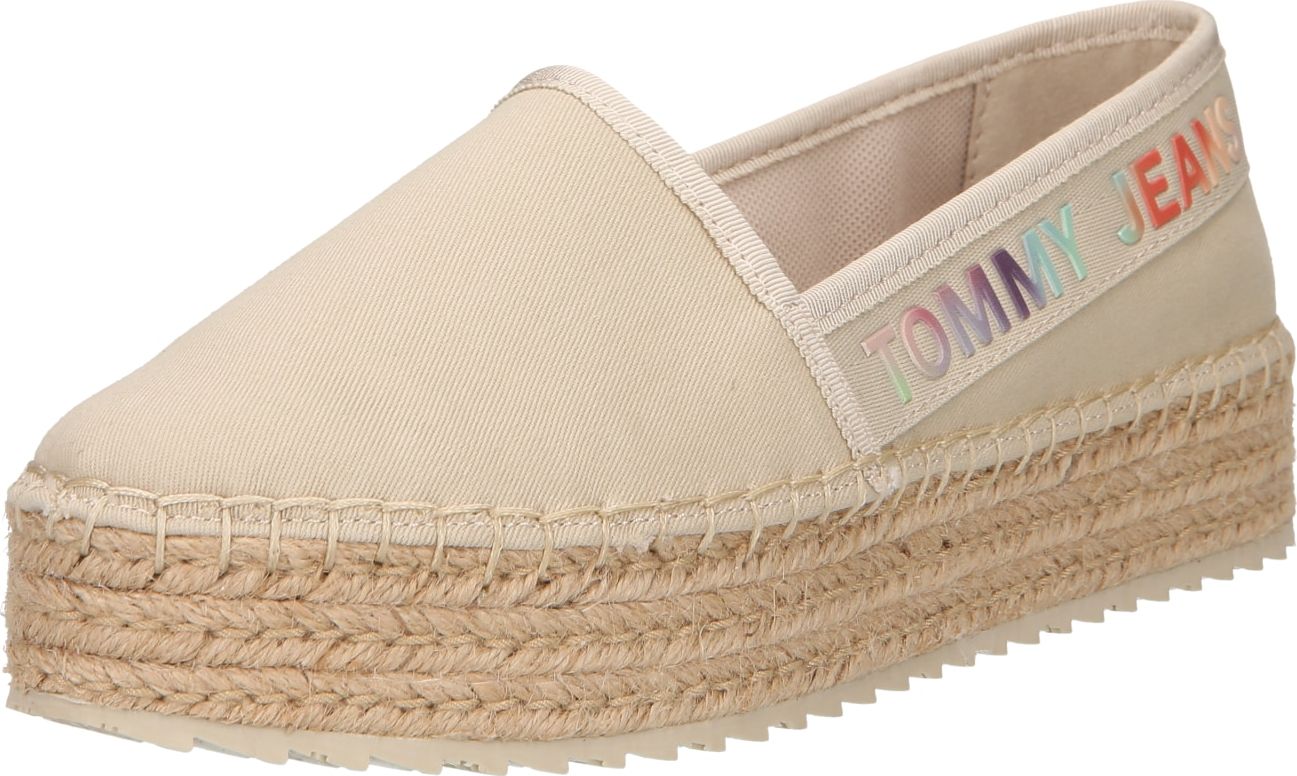 Tommy Jeans Espadrilky béžová / tyrkysová / švestková / červená