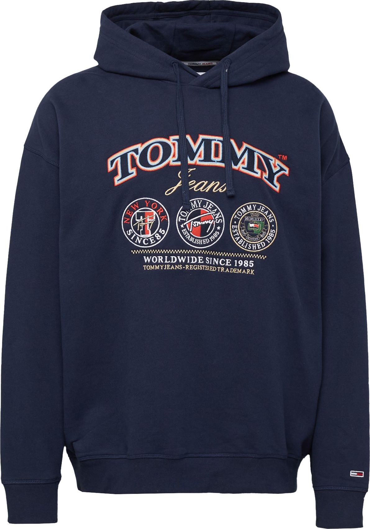 Tommy Jeans Mikina marine modrá / mix barev