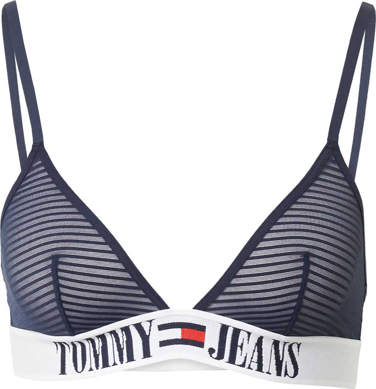 Tommy Jeans Podprsenka námořnická modř / červená / bílá