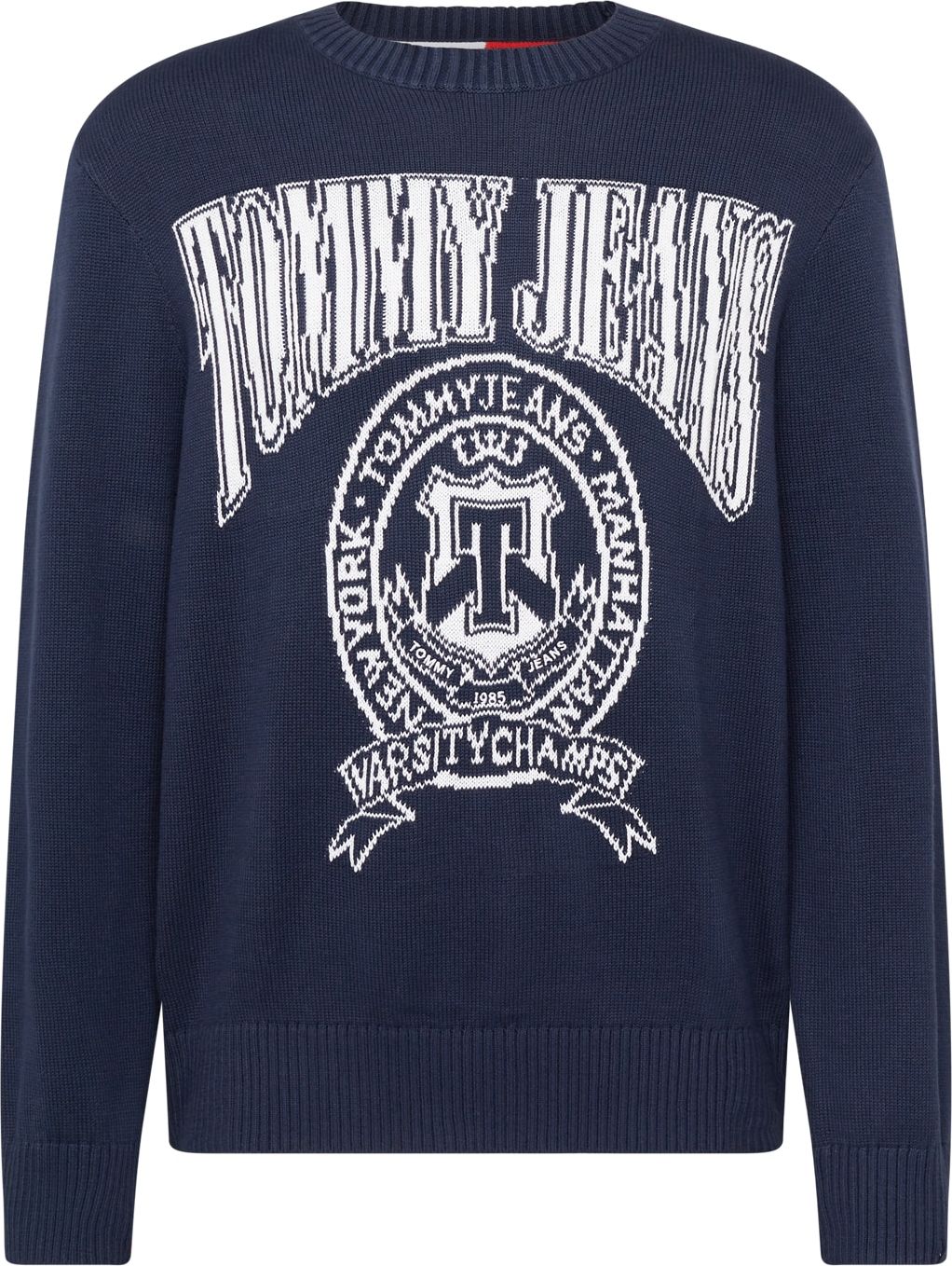 Tommy Jeans Svetr marine modrá / bílá