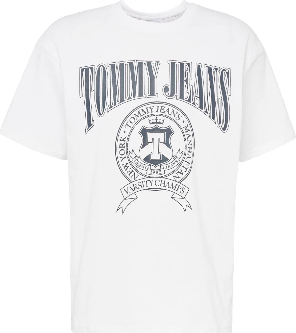 Tommy Jeans Tričko námořnická modř / bílá