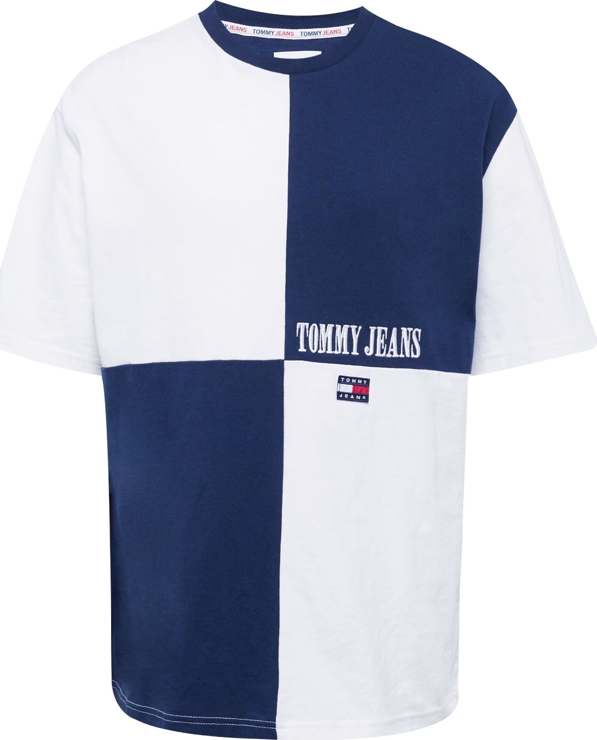 Tommy Jeans Tričko námořnická modř / červená / bílá