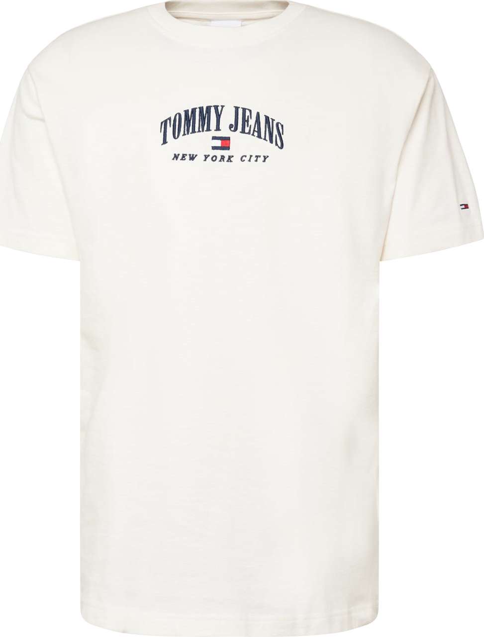 Tommy Jeans Tričko noční modrá / červená / přírodní bílá