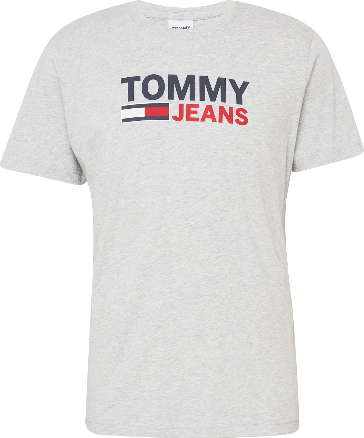 TOMMY HILFIGER Tričko marine modrá / šedý melír / červená / bílá