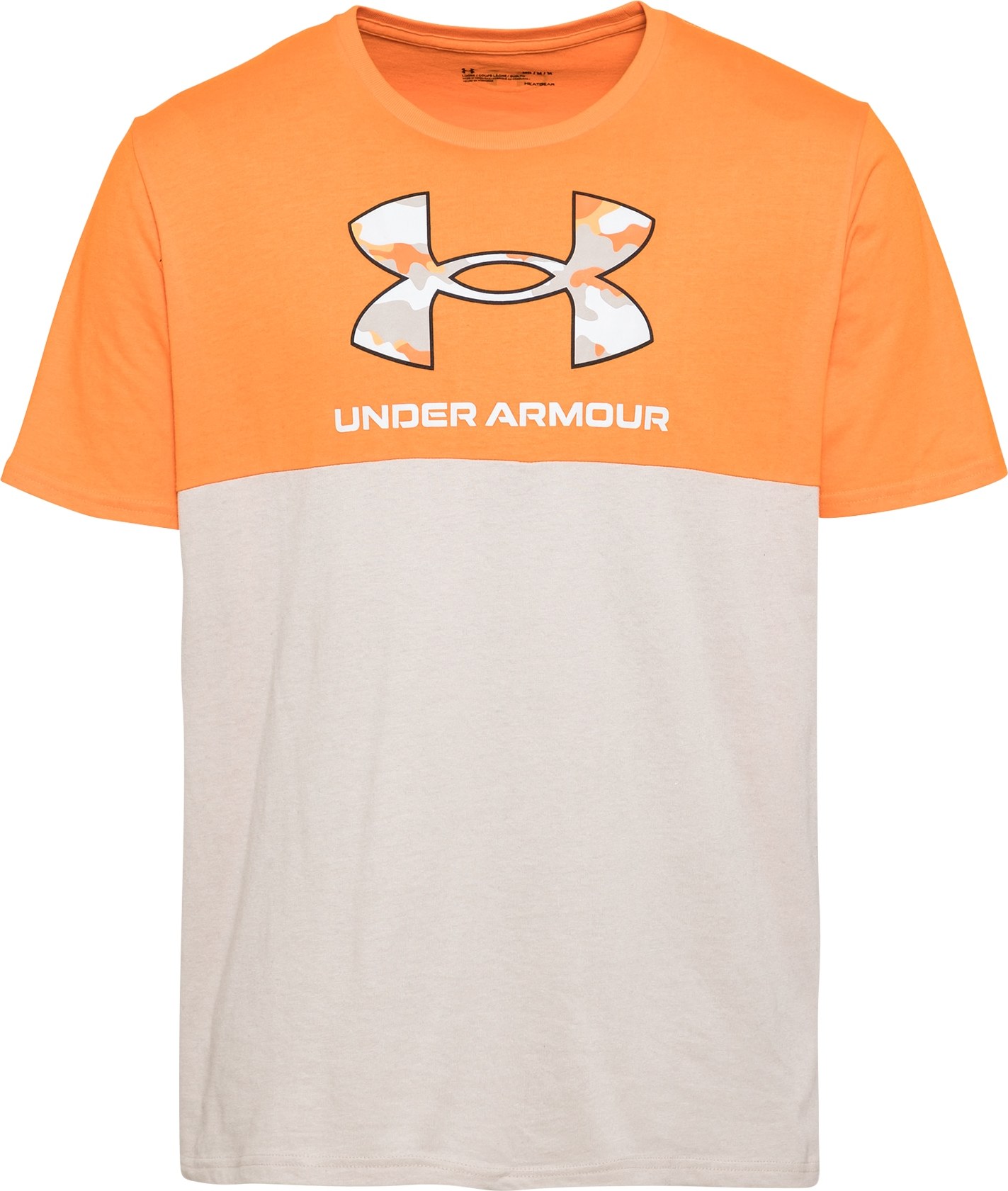 UNDER ARMOUR Funkční tričko béžová / světle šedá / oranžová / černá