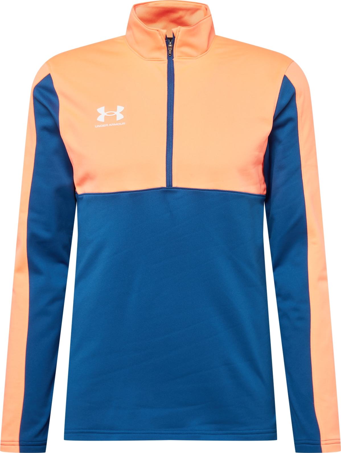 UNDER ARMOUR Funkční tričko 'Challenger' modrá / oranžová / bílá