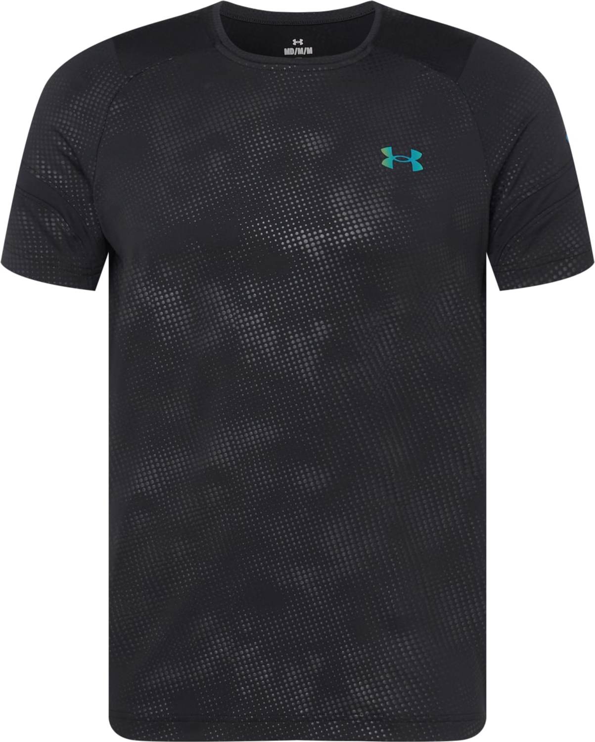 UNDER ARMOUR Funkční tričko 'Rush Emboss' modrá / tmavě šedá / olivová / černá