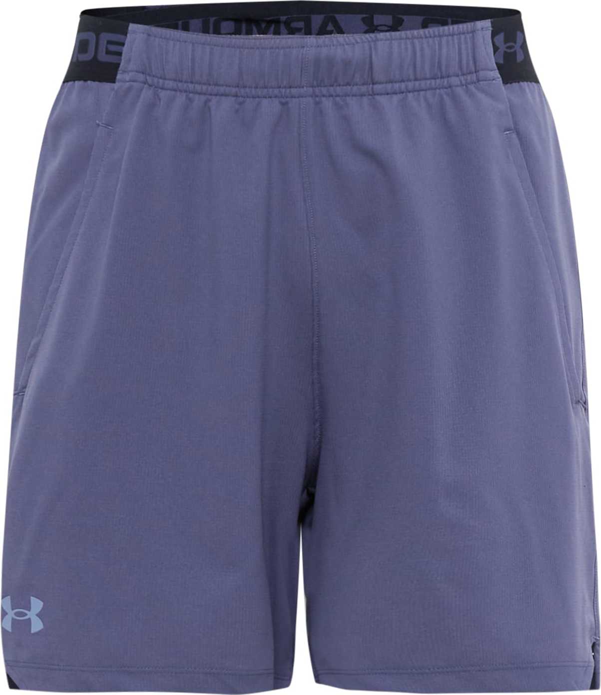 UNDER ARMOUR Sportovní kalhoty kouřově šedá / černá