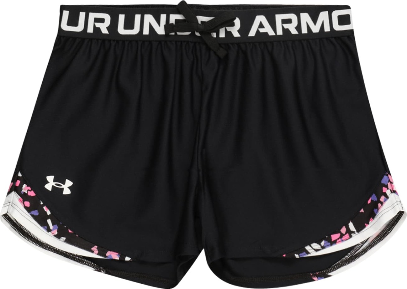 UNDER ARMOUR Sportovní kalhoty 'Play Up' černá / bílá