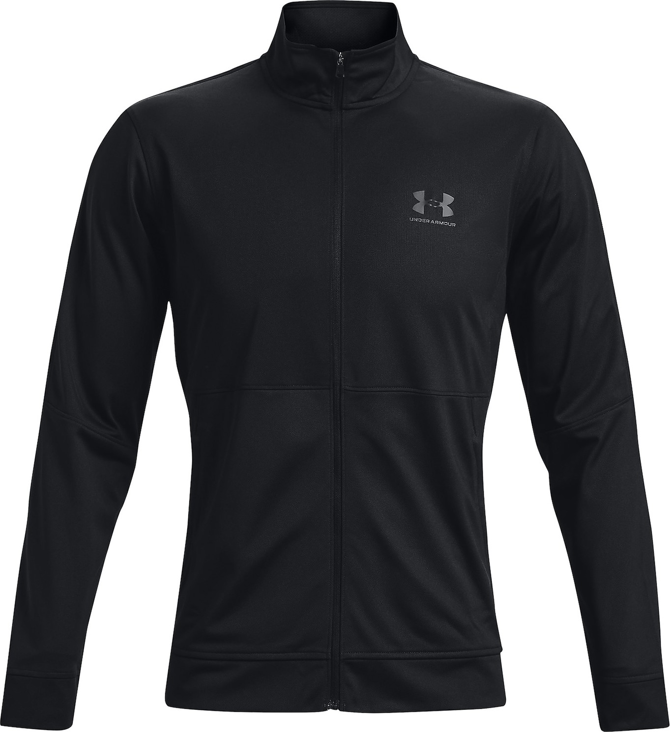 UNDER ARMOUR Sportovní mikina kámen / černá